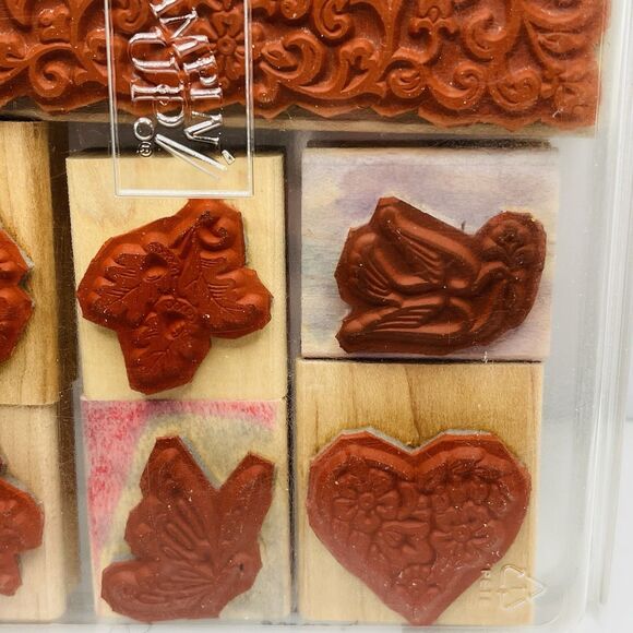 Victorian Stampin Up! Rubber Stamp Set of 7 Victorian Vintage 1999 - Picture 6 of 9